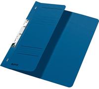 Leitz 3744-00-35 Farde à fentes, 1/2 couverture avant, A4, agrafage mécanique, carton manila 250 g/qm, bleu
