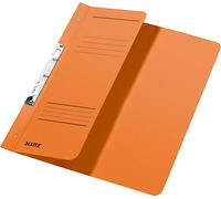 Leitz 3744-00-45 3744 Farde à fentes, 1/2 couverture avant, A4, agrafage mécanique, carton manila 250 g/m2, orange