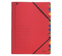 Leitz 39120025 Intercalaire De Classement Carton Rouge