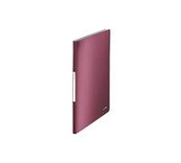 Leitz Reliure Protège-Documents A4, 20 Pochettes, 40 Pages, Pochettes Transparentes, Grenat, Style, 39580028