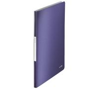 Leitz Protège-documents Reliure 39580069 – A4, 20 pochettes transparentes (40 pages), Bleu Titan