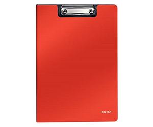 LEITZ 39621020 - Carpeta miniclip SOLID PP DIN A4 fabricada en Polifoam color rojo