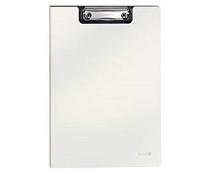 LEITZ 39621050 dossier à pince (en polyfoam, solide, A4), Blanc