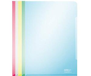 Leitz 4153-00-99 Lot de 100 pochettes transparentes 4153/99 (Assortiment coloré)