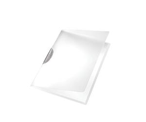 LEITZ 41750185 - Dossiers CLASSIC PP rígido clip plástico DIN A4 capacidad 30 hojas color clip gris