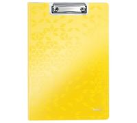 Leitz 41990016 Porte-Bloc A4 avec Couverture, Polyfoam Léger, WOW, Jaune