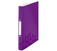 Leitz 4257-00-62 4257 Classeur à anneaux WOW, A4, PP, 2 anneaux, 25 mm, violet