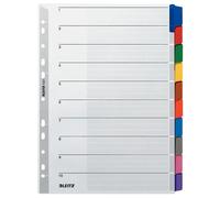 Leitz 43210000 Intercalaire De Classement Onglet Avec Index Vierge Carton Multicolore