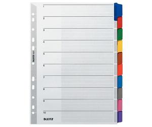 Leitz 43210000 Intercalaire De Classement Onglet Avec Index Vierge Carton Multicolore