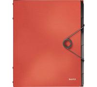 Leitz – Classeur SOLID PP – 6 séparateurs – A4 – Rouge