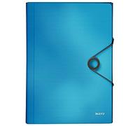 LEITZ 45791030 - Carpeta acordeón SOLID PP con 6 separadores más 1 extra ancho DIN A4 color azul