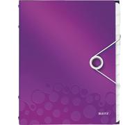 LEITZ 4634-00-62 Classeur à levier WOW DIN A4 PP 12 compartiments violet(T)