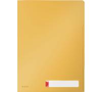 LEITZ 4716-00-19 4716 Privacy Pochette transparente Cosy A4 PP jaune mat opaque 3 compartiments 3 pièces