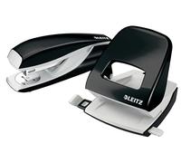 Leitz Agrafeuse et perforatrice 50951095 – jusqu'à 30 feuilles – avec agrafes – Noir