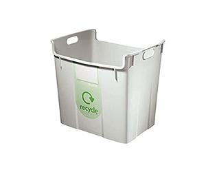 Leitz 52090085 Bac a Recyclage en Plastique 40 l - Gris