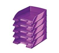 Leitz 52263062 Plateau de Bureau Violet Polystyrène A4 242 x 330 x 60 mm 255 x 357 x 70 mm