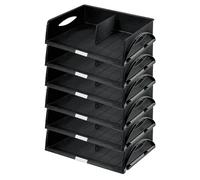 Leitz - 52320095-N - Trieur de bureau Sorty - Jumbo - Noir - Lot de 6
