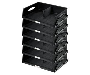 Leitz - 52320095-N - Trieur de bureau Sorty - Jumbo - Noir - Lot de 6