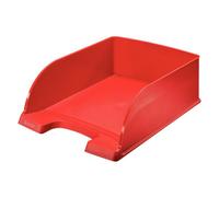 leitz leitz corbeille à courrier plus jumbo, a4, polystyrène,rouge noir Noir G