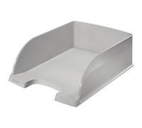 Leitz Corbeille à Courrier A4, Jumbo, Gris, Plus, 52330085