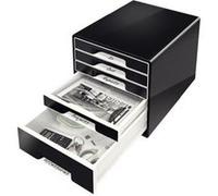 Leitz 52531095 Bloc de Classement à 5 Tiroirs - Dual - Noir/Gris Noir G