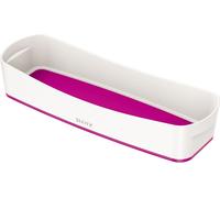 Leitz 5258-10-23 Bac de rangement MyBox - oblong, ABS, blanc/rose