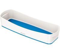 Leitz 5258-10-36 5258 Bac de rangement MyBox - oblong, ABS, blanc/bleu