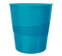 Leitz 5278-10-36 5278 corbeille à papier WOW - 15l, polystyrène, bleu métallique