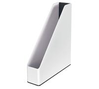 Leitz 53621095 Magazine File, A4, WOW Range, Dual Colour White/Black