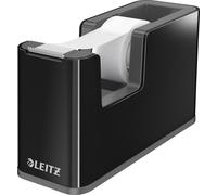 Leitz 5364-00-95 5364 Dérouleur de ruban adhésif Duo Colour - noir brillant, ruban adhésif inclus
