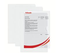 Leitz 54850 Standard Plus Document Wallet A5 Colourless PP Grained Waterproof Pa