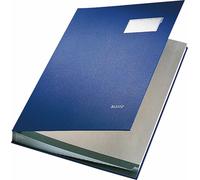 Leitz 5700-00-35 5700 Fardes à signatures - 20 compartiments, PP contrecollé, bleu