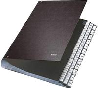 Leitz 58440095 Classeur à soufflet en carton rigide 1-31 et I-XII soit 44 compartiments (Noir) (Import Allemagne)