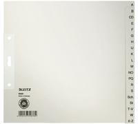 Leitz 6095-00-85 6095 Intercalaires - A - Z pour dossiers suspendus, papier, A4 mi-hauteur, 20 feuilles, gris