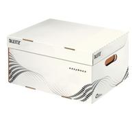 Leitz 6135-00-00 6135 Conteneur d'archives easyboxx S - carton ondulé (RC), force 10 kg, blanc