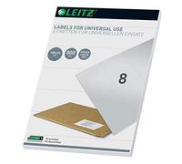 Leitz 61740001 Étiquettes universelles pour PC 105 x 74 mm (Blanc)