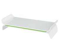 LEITZ 6504-00-54 6504 Support d'écran Ergo WOW deux hauteurs blanc/vert