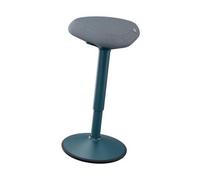 Leitz Tabouret assis-debout Gamme Ergo – Hauteur 57–82 cm, pivotant à bascule, 110 kg, gris foncé
