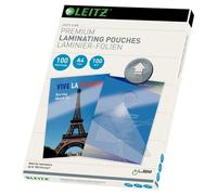 Leitz 74800000 Laminating Pouches Made of 100 Micron Thick Material (Transparent