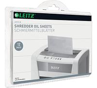 Leitz Feuilles prélubrifiées pour destructeur - Lot de 12 feuilles