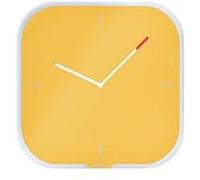 Leitz 90170019 Horloge murale et de table Horloge à quartz Carré Jaune Jaune G