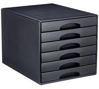 Leitz A4 Bloc de Classement, 6 Tiroirs, Noir, Plus, 52120095