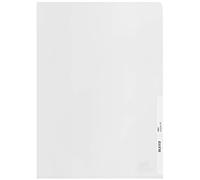 Leitz A4 Pochettes-Coin, Lot de 100, Plastique Atoxique, Surface Mate Gaufrée, Épaisseur 140 Microns, 100% Recyclable, Écologique, Recycle, Transparent, 40011003