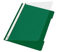 Leitz A4 Standard Plastic File, Pack of 25, 250 Sheet Capacity, Green, 41910055