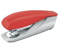 LEITZ - Agrafeuse, Capacité 30 Feuilles, Agrafes Incluses, Ôte-agrafes Intégré, 100% Recyclable, Eco-responsable, Gamme NeXXt Recycle, coloris Rouge, 56040025