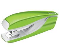 Leitz Agrafeuse WOW 55022054 – 30 feuilles, corps en métal ergonomique, agrafes incluses, vert