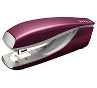 Leitz Agrafeuse de Bureau, Capacité 30 Feuilles, Rouge Grenat, Boîtier Métallique Ergonomique, Agrafes Incluses, Gamme Style, 55620028