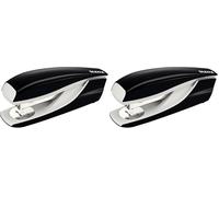 Leitz Agrafeuse de Bureau, Capacité 40 Feuilles, Noir, Boîtier Métallique Ergonomique, Agrafes Incluses, Gamme NeXXt, 55220095 (Lot de 2)