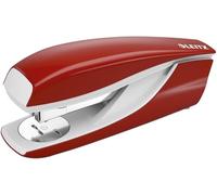 Leitz Agrafeuse de Bureau, Capacité 40 Feuilles, Rouge, Boîtier Métallique Ergonomique, Agrafes Incluses, Gamme NeXXt, 55220025