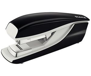 Leitz Agrafeuse de Bureau Flat Clinch, Capacité 40 Feuilles, Noir, Boîtier Métallique Ergonomique, Agrafes Incluses, Gamme NeXXt, 55236095